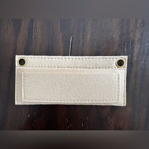 Beige Suede Strap with Brass Grommets